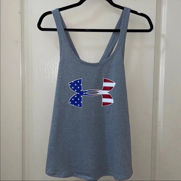 New Under Armour Tank Top USA Flag - Picture 1 of 4